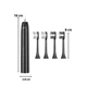 Электрическая зубная щетка на аккумуляторе 1200 мАч HOCO HP60 Wave electric toothbrush до 40,000 вибраций в минуту |5 режимов, 4 сменные насадки, Type-C| Черный - изображение 6