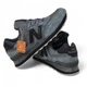 Мужские кроссовки повседневные NB 574 Classic Dark Grey Black 44 (28,0 см) Серый - изображение 7