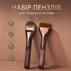 Кисти для макияжа MAANGE, набор из 2 шт., кисти кабуки для тонального крема, консилера и румян, профессиональные кисти с мягкими нейлоновыми щетинками - изображение 1