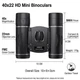 Складной мини-бинокль BAK4 FMC, 40x22, 2000 м Black - изображение 8