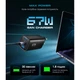 Зарядний пристрій Armorstandart 2xUSB-C + 1xUSB 67W GaN black (ARM88384) Armorstandart ARM88384 1046058 - зображення 3