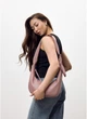 Женская сумка Хобо из экокожи SAMBAG Пудровый (5441030813) - изображение 4