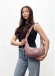 Женская сумка Хобо из экокожи SAMBAG Пудровый (5441030813) - изображение 9