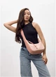 Женская сумка Хобо из структурированной экокожи SAMBAG Пудровый (5438030813) - изображение 2