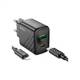 Зарядний пристрій HOCO CS23A USB-C PD30W + 1xUSB QC3.0 + cable USB-C to Lightning black (6942007609951) HOCO 6942007609951 1047362 - зображення 5