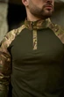 Трикотажна чоловіча кофта лонгслів Intruder Ghost/Гост на змійці з кишенями карго на реглан рукавах та манжетами на липучці хакі-мультикам/S - зображення 3