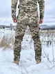 Чоловічі брюки на флісі Intruder Protect/Протект із захисними наколінниками з 4 кишенями карго та регульованими манжетами на липучках піксель/L - зображення 5