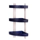 Полиця кутова 3-ярусна для ванної кімнати R-Plastic Ротанг 12300/violet - зображення 1