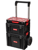 Набір із 3 ящиків для зберігання інструментів 5/19/28 л Qbrick System PRO Set 2 Plus на колесах, пластикові, чорні - зображення 1