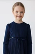 Школьное платье для девочки Suzie Лилия 134 (8-9 лет) Темно-синее - изображение 2