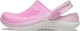 Крокси дитячі сабо Crocs LiteRide 360 Clog Kids' Taffy pink/Ballerina pink 28 рожеві - изображение 5