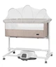 Детская приставная кроватка с автоукачиванием CARRELLO Bloom CRL-10304 Cream Beige Wooden с рождения - изображение 4