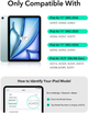 Чехол-клавиатура ESR Flex для iPad Air 11" (M4/M2/M1): магнитная съемная конструкция, большой трекпад, Bluetooth, темно-серый - изображение 3