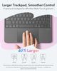Чехол-клавиатура ESR Flex для iPad Air 11" (M4/M2/M1): магнитная съемная конструкция, большой трекпад, Bluetooth, темно-серый - изображение 7