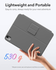 Чехол-клавиатура ESR Flex для iPad Air 11" (M4/M2/M1): магнитная съемная конструкция, большой трекпад, Bluetooth, темно-серый - изображение 8