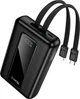 УМБ Павербанк HOCO J162A 20000 mAh 22.5W USB/Type-C Power Bank зі швидкою зарядкою 22.5W+PD20W та вбудованими кабелями Type-C/Lightning Black - зображення 1