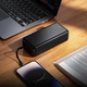 УМБ Павербанк HOCO J163B 30000 mAh 2USB/Type-C Портативний зовнішній акумулятор Power Bank із вбудованими кабелями USB/Micro/Type-C/Lightning Black - зображення 2