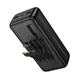 УМБ Павербанк HOCO J163B 30000 mAh 2USB/Type-C Портативний зовнішній акумулятор Power Bank із вбудованими кабелями USB/Micro/Type-C/Lightning Black - зображення 3