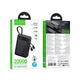 УМБ Павербанк HOCO J171A 20000 mAh 22.5W USB/Type-C Power Bank зі швидкою зарядкою 22.5W+PD20W та вбудованими кабелями Type-C/Lightning Black - зображення 5