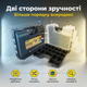 Органайзер Mastertool 36х29х19,5см с ручкою 49 секций для инструментов мелочей пластик двусторонний 14" - изображение 7