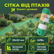 Сетка против птиц 2х10м 20х20мм для сада ягод огорода антиптичное полотно защита урожая полиэтилен UV устойчивая - изображение 1