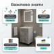 Тумба під умивальник Vivia Loft 50х77х35см підлогова шафа під раковину металеві ніжки база дсп для дому дачі - зображення 4