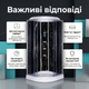 Душевая кабина TKF 100x100x215см угловой гидробокс акриловый поддон 15см тонированное стекло гидромассаж для дома - изображение 4
