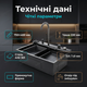 Кухонная мойка Insana 75х46х22см врезная черная раковина нержавеющая сталь для кафе дома квартиры прямоугольная - изображение 3