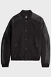 Чоловічий чорний бомбер Varsity leather jkt G-Star S D26928,C408 - изображение 7