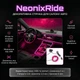 Декоративна неонова стрічка для салону авто NeonixRide, рожева, 5 метрів, USB-порт - зображення 1
