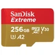 Карта памяти SanDisk 256 GB microSDXC UHS-I U3 V30 A2 Extreme (SDSQXAV-256G-GN6MA) - изображение 1