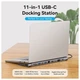 Док-станція USB3.1 Type-C --> HDMI/VGA/USB3.0x3/RJ45/SD/TF/TRRS 3.5mm/PD 100W Vention 11in1 - зображення 5