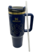 Термос термокружка Stanley Quencher H2.0 Tumbler из нержавеющей стали Royal Blue Gold 1,18 л KT7001972 - изображение 3
