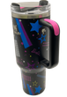 Термос термокружка Stanley Quencher H2.0 Tumbler из нержавеющей стали 1,18 л Rockstar Neon Black KT7001983 - изображение 4