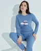 Піжама в рубчик Fawn XL Блакитна - изображение 2