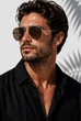 Солнцезащитные очки Aviator унисекс поляризованные UV400 стильные авиаторы люкс качество, унисекс, Brown Gold - изображение 3