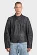 Чоловіча темно-сіра шкіряна куртка Leather Blouson G-Star RAW M D26931,E082 - зображення 1