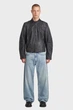 Чоловіча темно-сіра шкіряна куртка Leather Blouson G-Star RAW M D26931,E082 - зображення 2