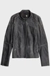 Чоловіча темно-сіра шкіряна куртка Leather Blouson G-Star RAW M D26931,E082 - зображення 7