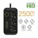 Фільтр живлення UA Power Socket F09U, на 3 розетки + 4 USB + Type C, 2500Вт, на 185 см, оснащений перемикачем, чорний - зображення 1