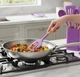 Кухонний набір 19 предметів Kitchen set, силіконові аксесуари для кухні з подвійною підставкою та обробною дошкою, стильний набір приладдя для кухні, фіолетовий - зображення 4