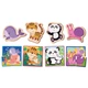 Montescori Puzzle Animals (Giocare Educare) — Деревянный развивающий пазл «Животки» 1-4 года - изображение 2