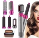 Стайлер Hot Air Styler 5в1 для укладання волосся, 1000 Вт, 5 насадок, з кейсом, для різних типів волосся з функціями надання об'єму, випрямлення, завивки, сірий - зображення 8