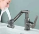 Складной кран-смеситель поворотный 360° Water Tap Faucet, с аэратором для кухни и ванной, смеситель-трансформер с двумя режимами подачи воды, графитовый - изображение 2