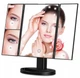Зеркало косметическое тройное Superstar Magnifying Mirror, с LED подсветкой и подставкой, 22 лампочки, сенсорное управление, вращение на 180°, черное - изображение 1