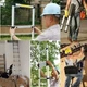 Телескопическая лестница 2.7 м, 7 ступеней до 150 кг, хромомолибденовая сталь, складная конструкция, с ремешком для фиксации - изображение 4