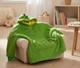 Дитяча іграшка-толстовка 2 в 1 Huggle Pets Hoodie, плед-трансформер з капюшоном та рукавами на зріст до 140 см, м'який фліс високої якості, зелений - зображення 9