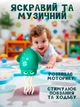 Музичний танцювальний восьминіг кальмар Tummy Time Octopus, 20.5x12.5 см, їздить, крутиться і танцює, з вудкою в комплекті та функцією розпізнавання перешкод на акумуляторі - зображення 2