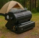 Газовый обогреватель-плита Gas stove 2in1 heater, 1500 Вт, с керамическим нагревателем, портативная газовая плита под газовые баллоны для туризма, рыбалки, пикника, черная - изображение 3