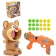 Интерактивная игра Воздушный тир Hamster with gunner, Хомяк с дисплеем счета, Пистолет с мячиками и мишенью, безопасный игровой набор для детей - изображение 2